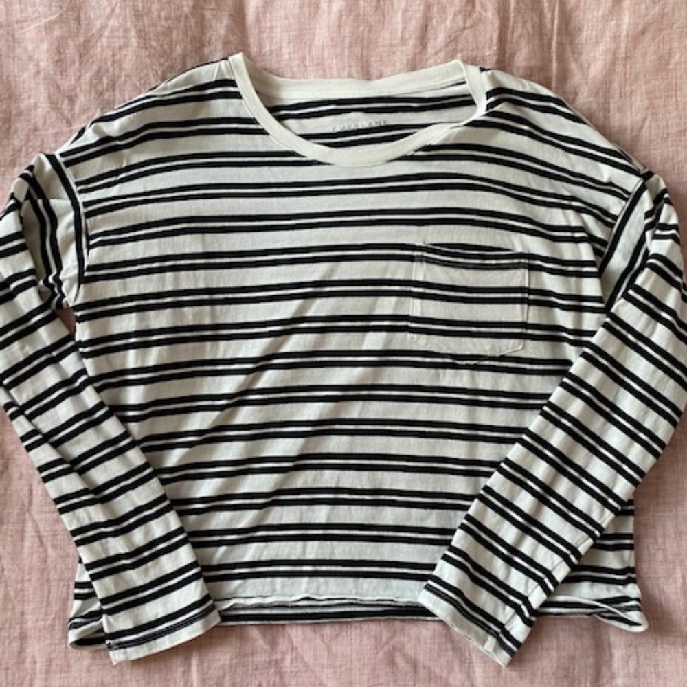 Everlane striped long-sleeve shirt